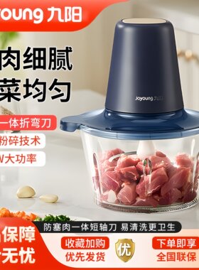 九阳2L电动绞肉机300W功率绞馅机