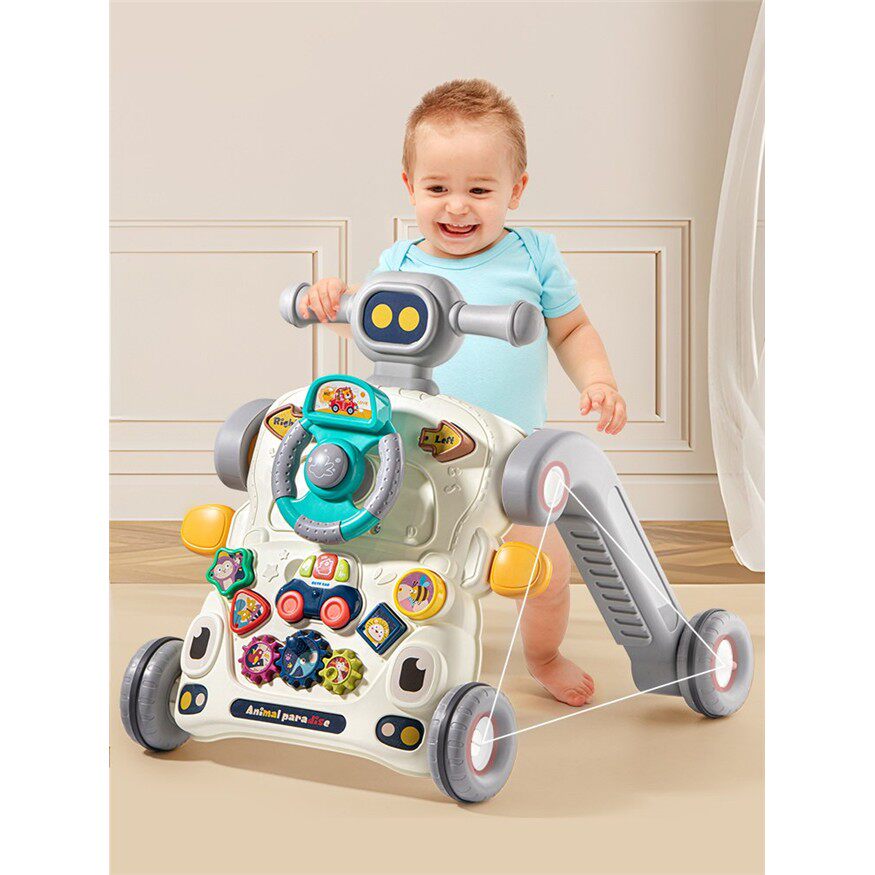 韩国婴儿学步推车多功能儿童手推滑行助步车防侧翻宝宝玩具学走路