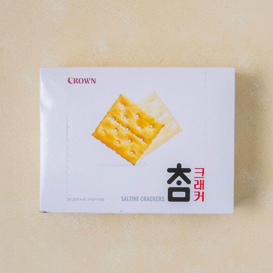 韩国进口零食苏打饼干克拉奥太口饼 crown独立包装下午茶点心茶歇