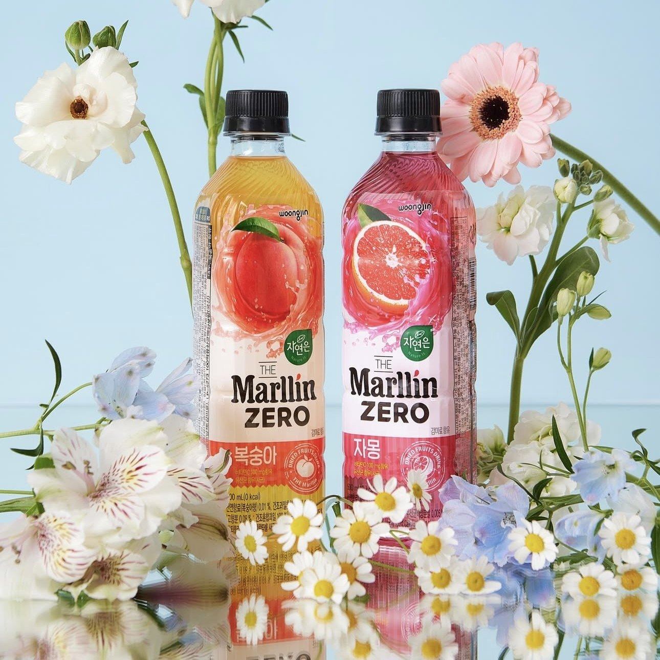 熊津零卡桃子味水果饮料红柚芒果果汁饮品500ml韩国进口零食 包邮