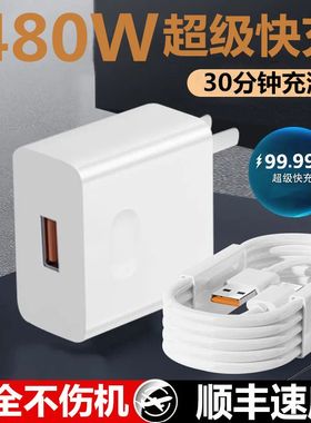 【首单直降】480W超级快充充电器大功率适用OPPO荣耀vivo手机