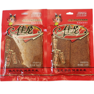 佳龙素食面筋香辣片手撕休闲经典8090童年回忆香辣面筋大片零食