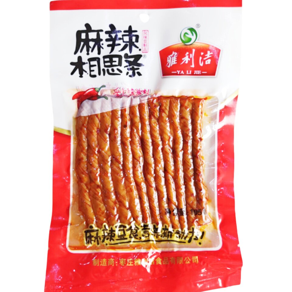 雅利洁麻辣相思条豆筋大豆制品辣条手撕牛筋豆皮8090儿时经典零食