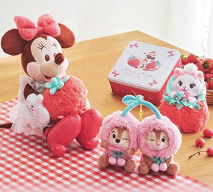 【现货】东迪store草莓米妮玛丽猫挂件史迪仔小金奇奇蒂蒂公仔
