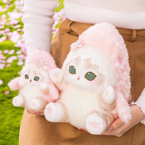 【已买】日本鲨鱼猫mofusand26年樱花猫咪挂件公仔炸虾玩偶周边