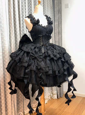交响编织 森屿 lolita 纯色 JSK 吊带裙