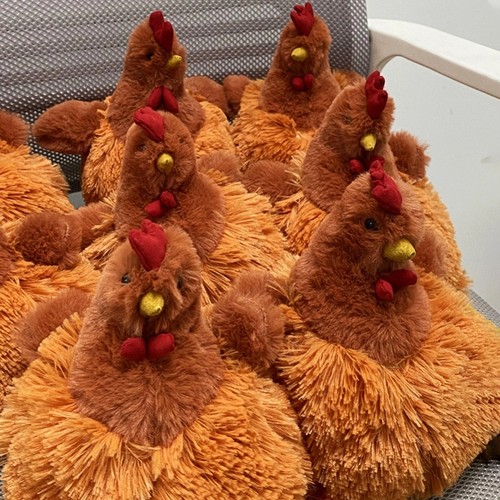 塞西尔鸡仿真母鸡玩偶搞怪小鸡毛绒公仔儿童玩具抱枕创意生日礼物