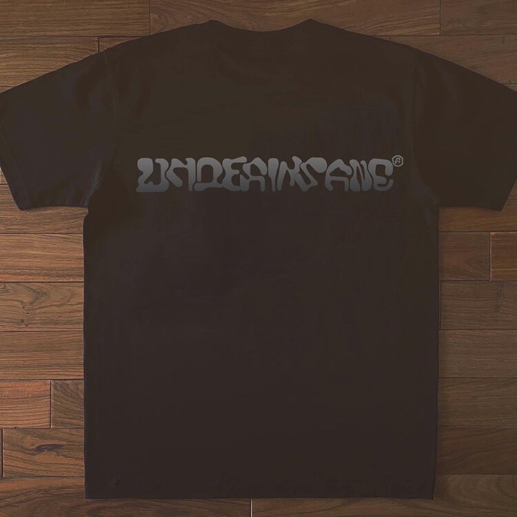 UNDERINSANE自曝原创版权 水银溶解SLOGAN重磅TEE咔叽潮流纯棉t恤