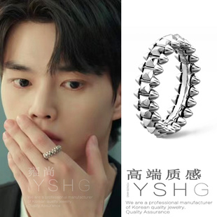 与恶魔有约宋江同款戒指 时尚个性指环男女开口ins嘻哈潮气质百搭