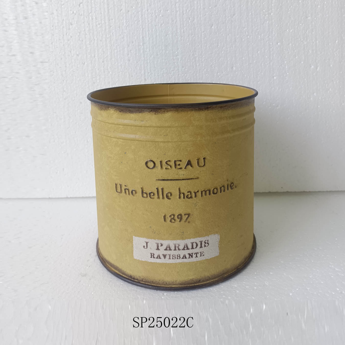 日系铁艺花盆花园装饰杂货摆件外贸套盆草花角堇球根郁金香种植