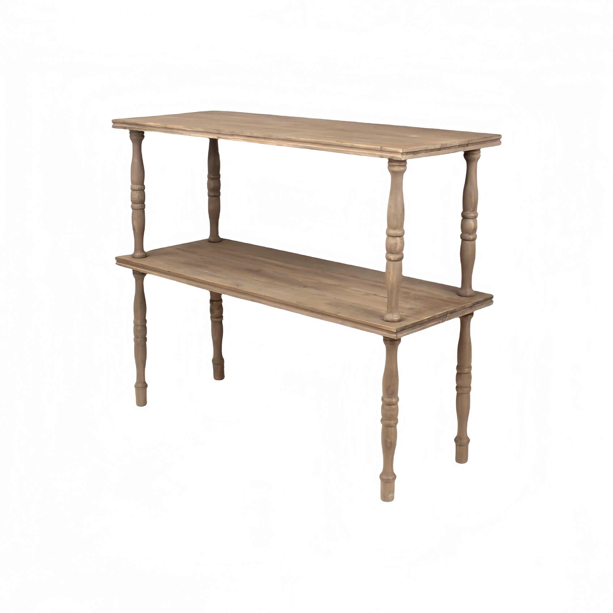 中古风实木边桌民宿置物架花园杂货装饰花房摆件收纳法式复古