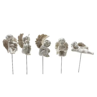 树脂天使花园装饰杂货摆件花插花盆装饰