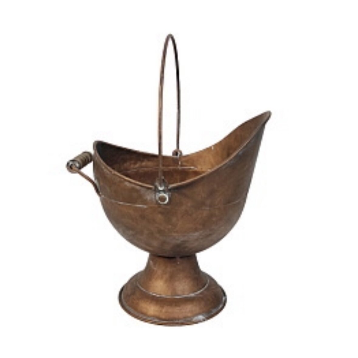 复古铁艺提桶花桶仿铜花盆