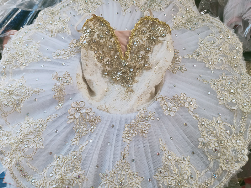 新款芭蕾舞TUTU蓬蓬盘裙睡美人温柔银仙子女娃白雪公主变奏演出服