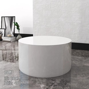 暴力熊摆件底座增高台圆形底座展台模特地台圆柱展示台直播间站台