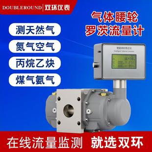 全新气体腰轮罗茨流量计涡轮天然气沼气燃气煤气计量表贸易结算RS