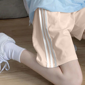 运动短裤 直筒五分裤 女夏宽松ins潮外穿跑步韩版 休闲高腰bf风中裤