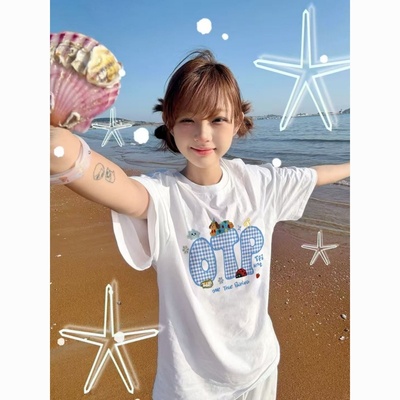 纯棉短袖t恤女夏季新款宽松休闲
