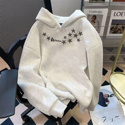 重磅美式高街潮牌连帽卫衣男女春