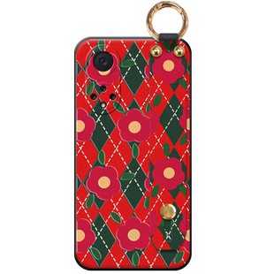 菱格绿花适用于华为nova9手机壳8pro时尚se复古nova7丝巾7pro腕带nova6新品nova5个性4网红款3保护壳