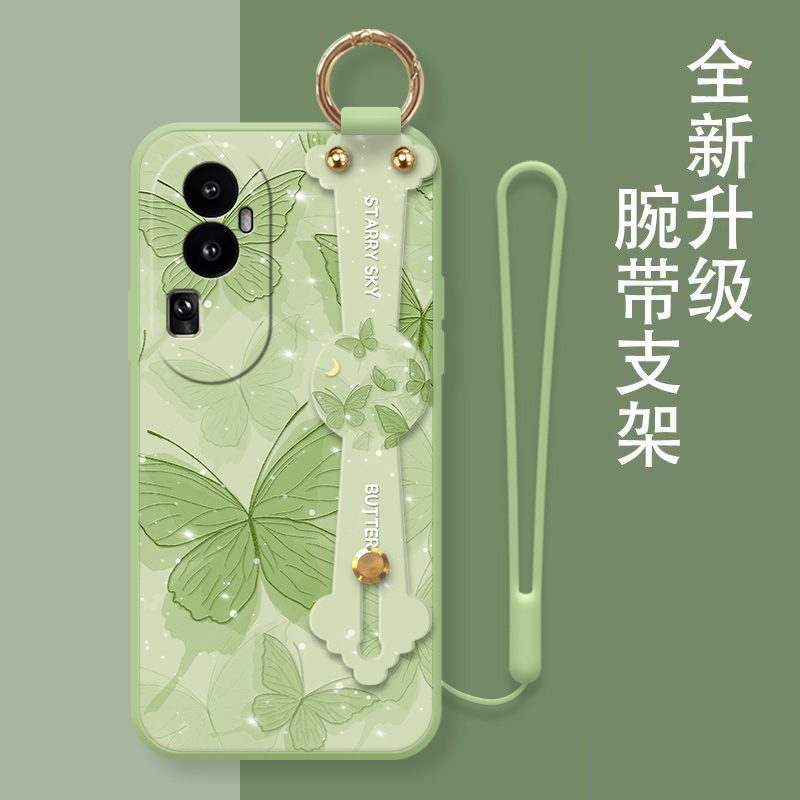 reno10蝴蝶小清新手机壳送绳