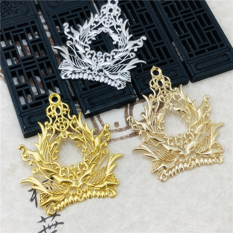 DIY饰品配件 合金凤纹古风发簪发冠复古新娘发饰自制手工材料,饰品/流行首饰/时尚饰品新,其他DIY饰品配件,淘宝优惠券,粉丝福利购,淘宝优惠卷