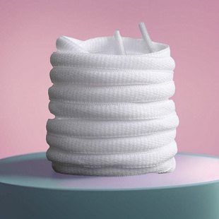 阿迪鞋带原装dunk熊猫鞋带黑色白色半圆形足球鞋nb圆绳aj原装防滑