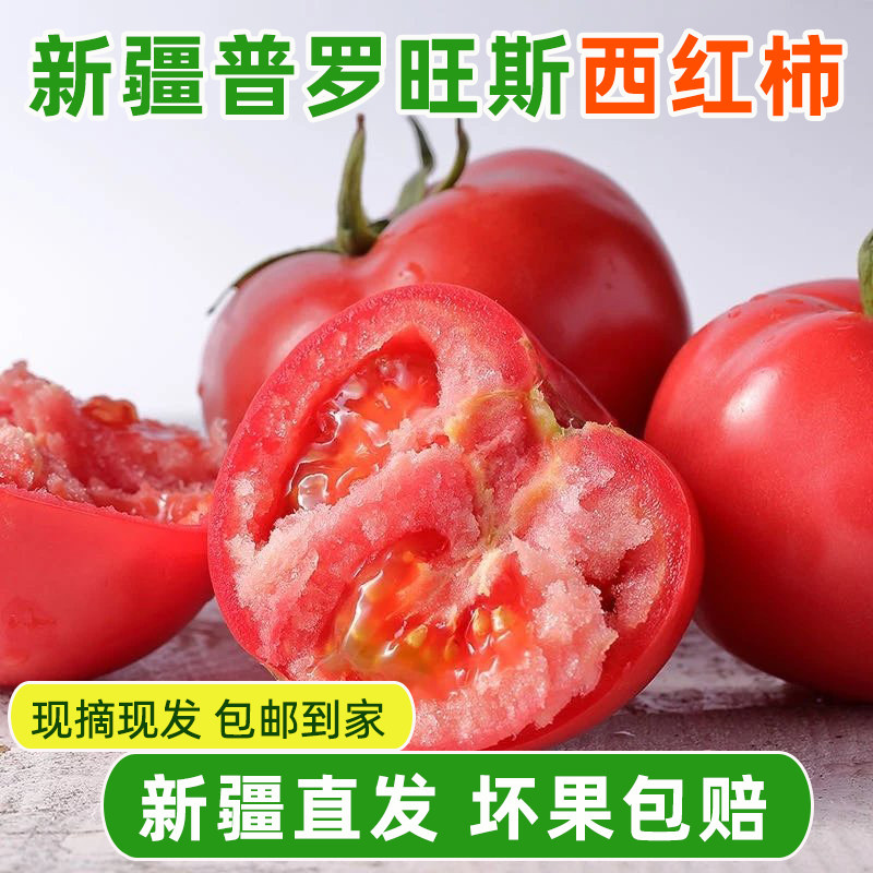 新疆普罗旺斯西红柿沙瓤番茄新鲜当季水果生吃凉拌炒菜产地直发