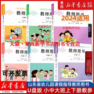 U盘版 2024新华书店正版 山东省编幼儿园教师教学用书明天版 社 小中大班上册下册教师参考书幼师招聘考试推荐 用书材料明天出版