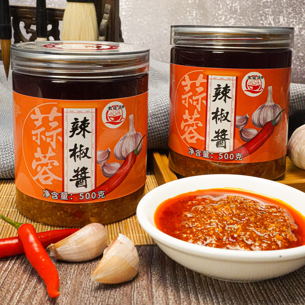 潮膳源蒜蓉辣椒酱料潮汕特产500g