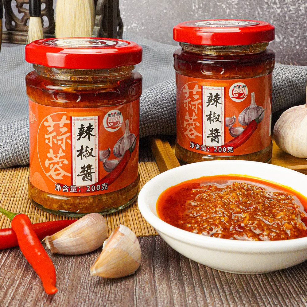 潮膳源蒜蓉辣椒酱料潮汕特产200g