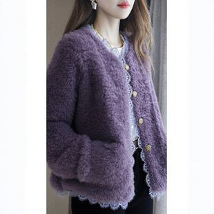 小香风短款外套女2026秋冬保暖加绒加厚百搭气质时尚上衣显瘦爆款