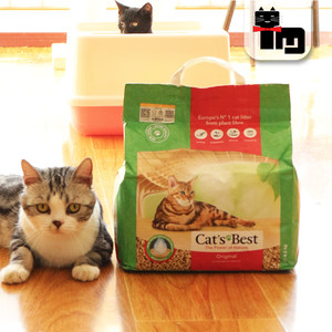 土猫宠物 德国进口凯优猫倍思CAT'S BEST天然结团木屑猫砂