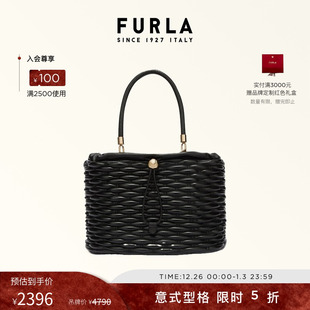 FURLA芙拉MIONIDO羊皮中号女士上班通勤手提托特包 甄选礼遇