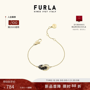 双环圈吊坠手链手饰送女友 FURLA芙拉1927女士时尚 秋冬新品