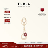 情人节礼物 FURLA芙拉CRYSTAL女士花朵造型钥匙扣包包挂件配饰