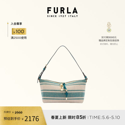 FURLADEBBY女士帆布单肩腋下包