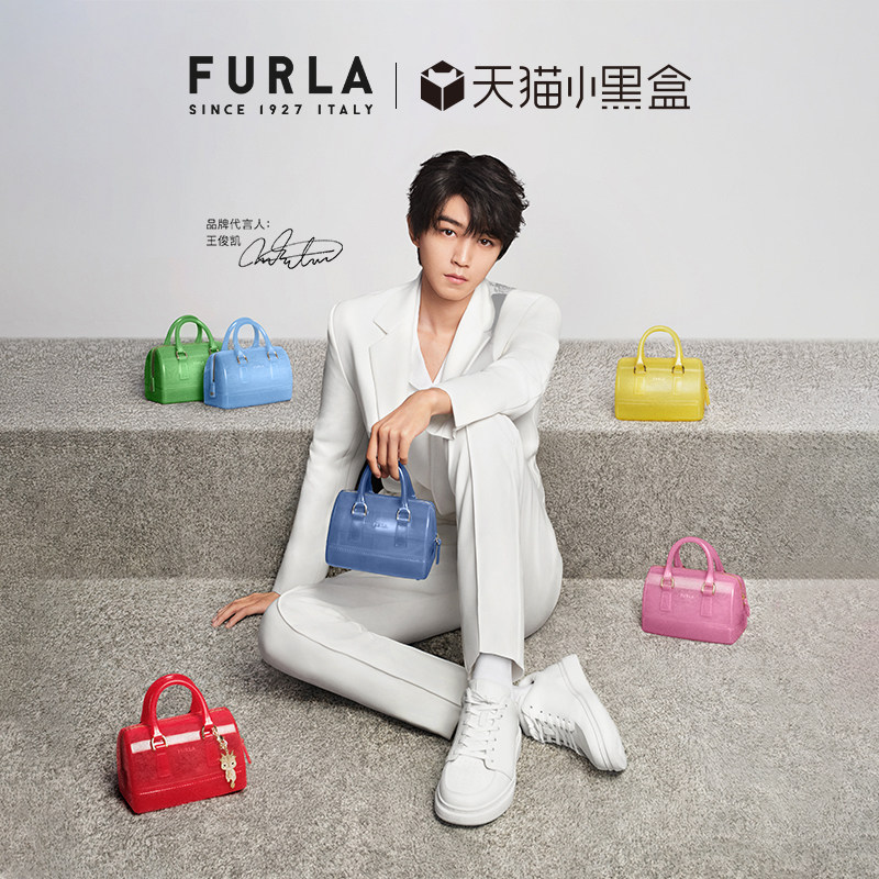 [520礼物][王俊凯同款]FURLA芙拉CANDY迷你女士波士顿包