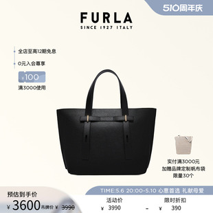 母亲节礼物 FURLA芙拉GIOVE牛皮中号女士通勤手提托特包