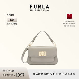 FURLA芙拉ELLA牛皮小号女士手提包百搭气质斜挎包 礼物