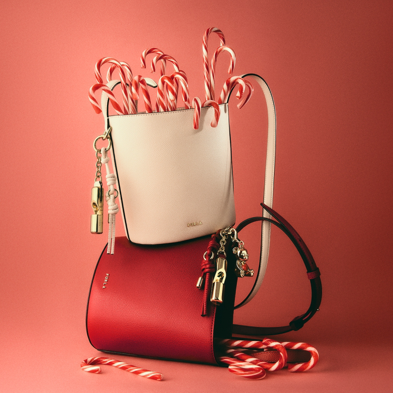 【春夏新品】FURLA芙拉ROXIE牛皮迷你女士百搭质感水桶包斜挎包