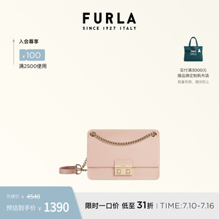 FURLA芙拉BELLA小号女士斜挎包时尚通勤小方包轻奢链条包