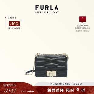 FURLA芙拉1927羊皮小号女士通勤链条包单肩斜挎包 甄选礼遇