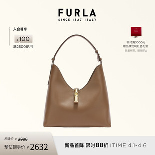 FURLA芙拉GOCCIA牛皮中号女士单肩hobo包流浪包 礼物