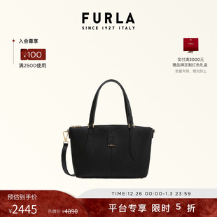 FURLA芙拉DAFNE牛皮小号女士上班族通勤包休闲手提包单肩斜挎包