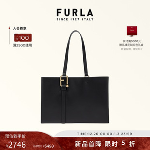 FURLA芙拉NUVOLA牛皮大号女士大容量通勤手提托特包 甄选礼遇