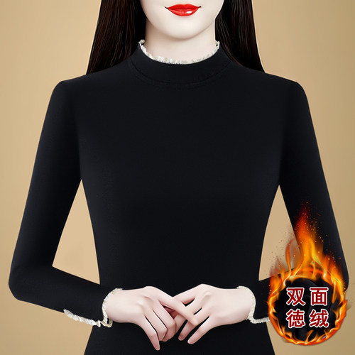 发热一体内搭打底上衣超舒服大码