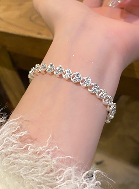 然后我们跳舞了超闪锆石轻奢手链