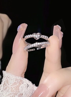 然后我们跳舞了简约微镶锆石戒指