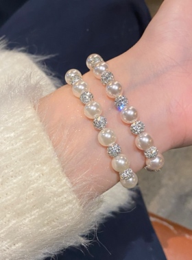 然舞饰品轻奢珍珠双层手链女